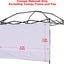 Toldo solar impermeable 10x10ft pack 1 pared lateral blanca