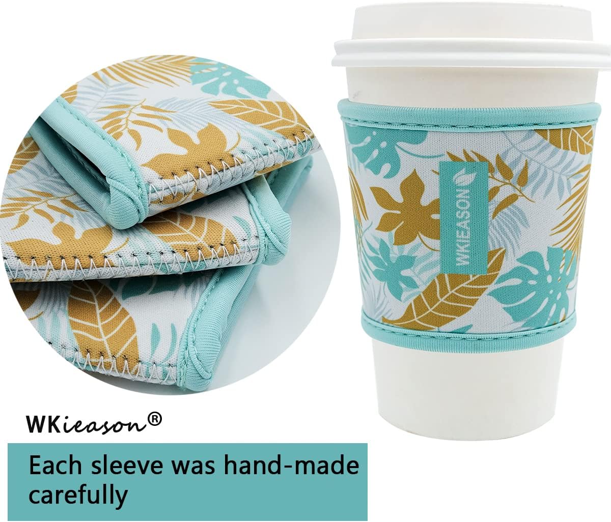 Fundas neopreno reutilizables para taza 16-24oz café