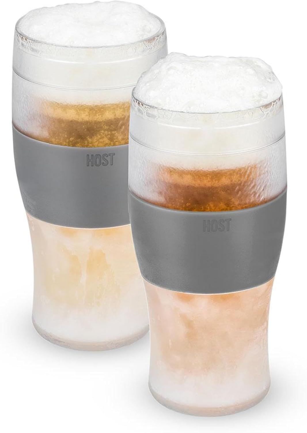 Vasos congelables doble aislado 16oz set 2 gris
