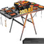 Mesa plegable parrilla malla 4ft metal ajustable exteriores