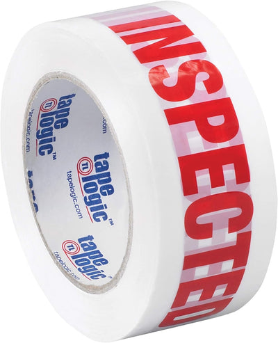 Cinta embalaje preimpresa 2pulg x110yd rojo/blanco pack 6