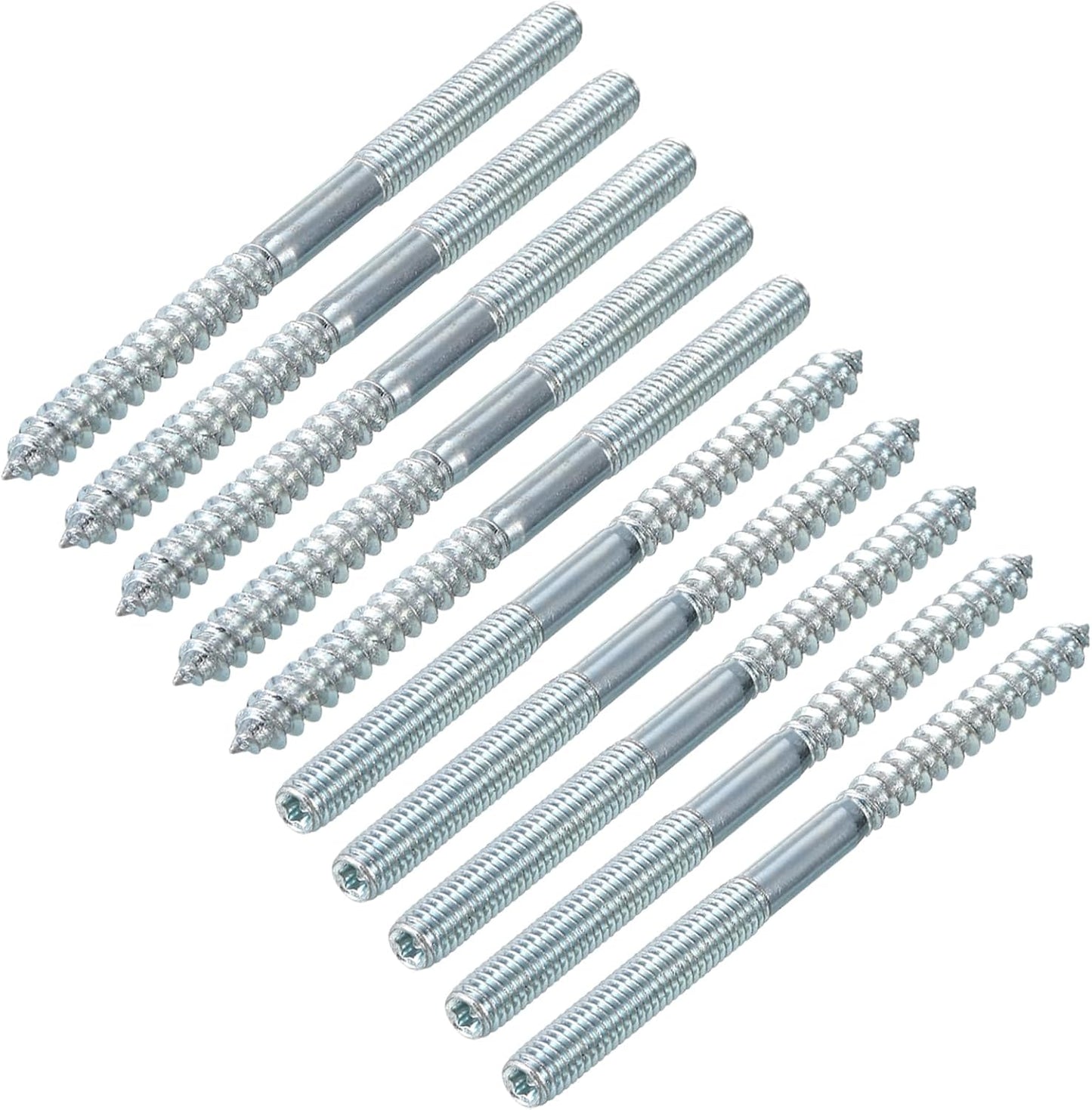 Tornillos colgante M6 doble cabeza para madera 16 pzas