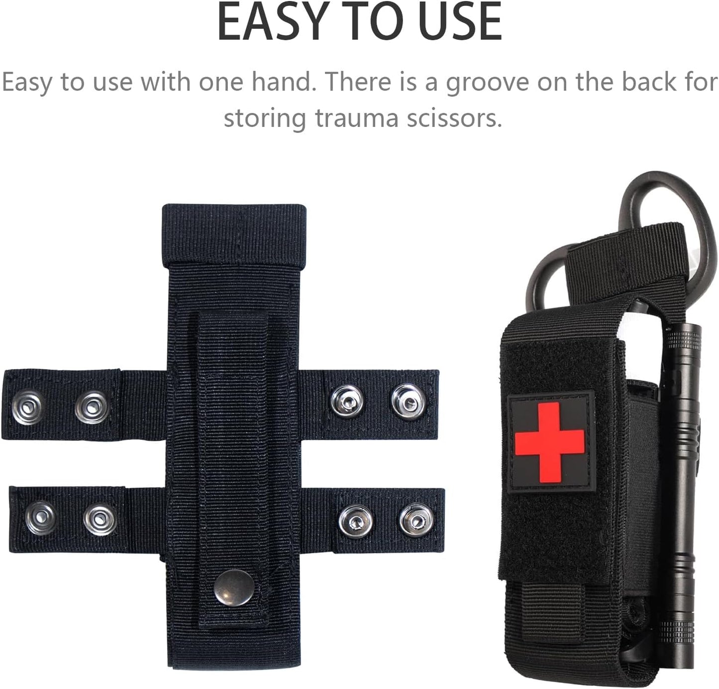 Soporte bolsa torniquete tijeras EMT cuchillo plegable