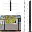Poste barandilla cable acero inox 36" ajustable