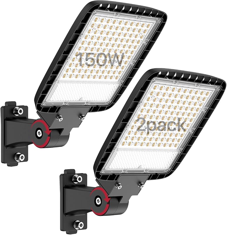 Luz LED estacionamiento exterior 150W pack 2 120V sensor