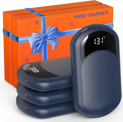 Calentador manos recargable 104-131°F con control temp bolsillo