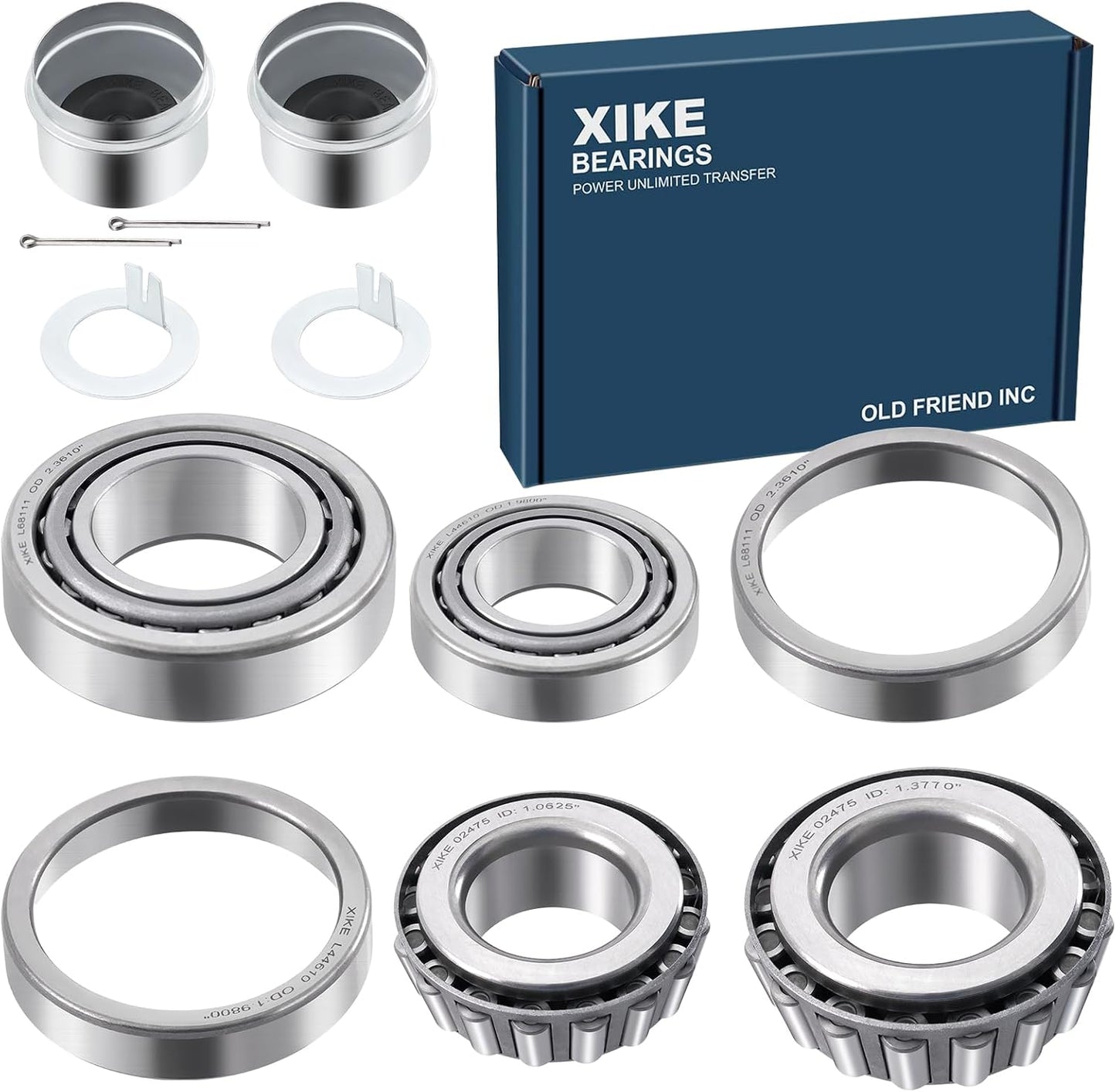 Kit cubo rueda remolque 3500lbs 1-1/16 a 1-3/8"