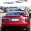 Letras metálicas doble motor Tesla Model 3 S X plateadas