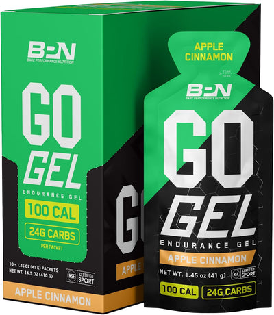 Gel Endurance Vegano Sin Gluten 10 Pzas Sabor Manzana Canela