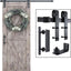 Kit Herrajes Puerta Corrediza Granero 5ft Riel Manija Guía