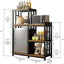 Estante cocina 6 niveles para panadería 52x40" marrón
