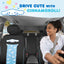 Funda asiento Hello Kitty Cinnamoroll azul poliéster coche