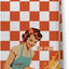 Toallas cocina diseño retro 50s cuadros rojos para regalo mujer