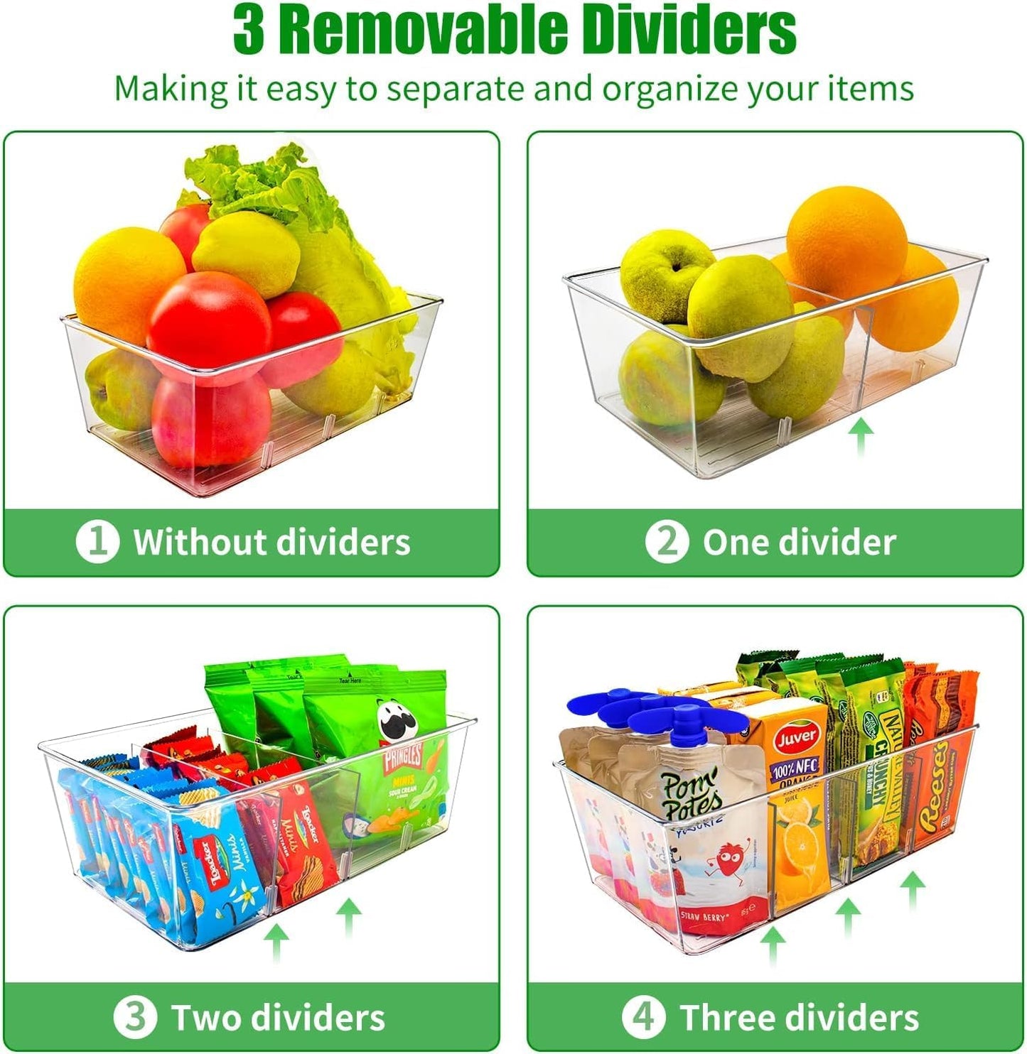 Organiz. plástico transparente cocina 4 compartimentos especias