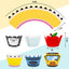 Envoltorios para cupcakes FYSUIMU regreso a clases 6 diseños