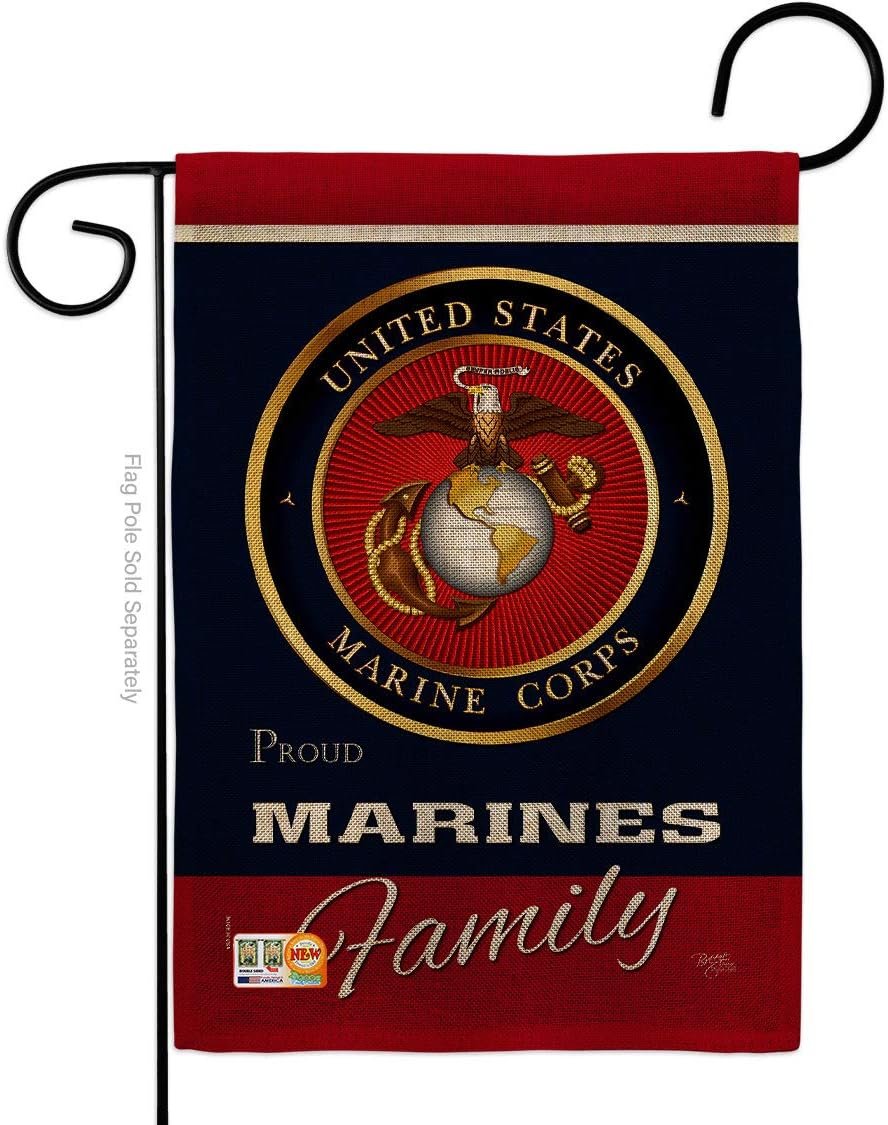 Pancarta doble cara USMC 13x18.5"