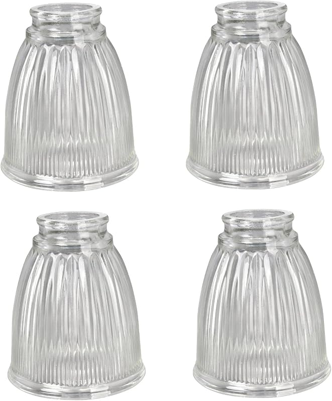 Pantalla cristal ventilador techo 4-1/4x5" 4uds