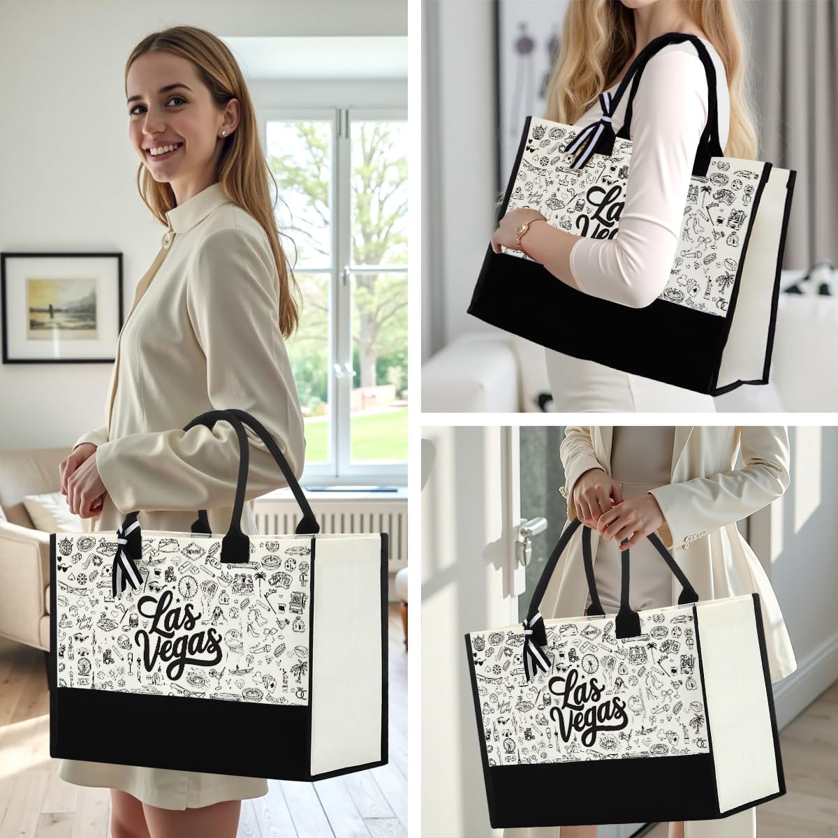 Bolsas lona reutilizables regalo madre