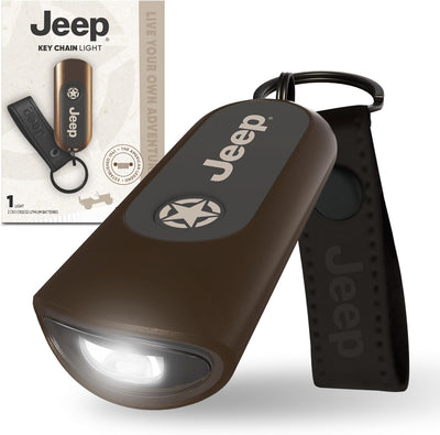 Linterna llavero Jeep compacta con apagado automático