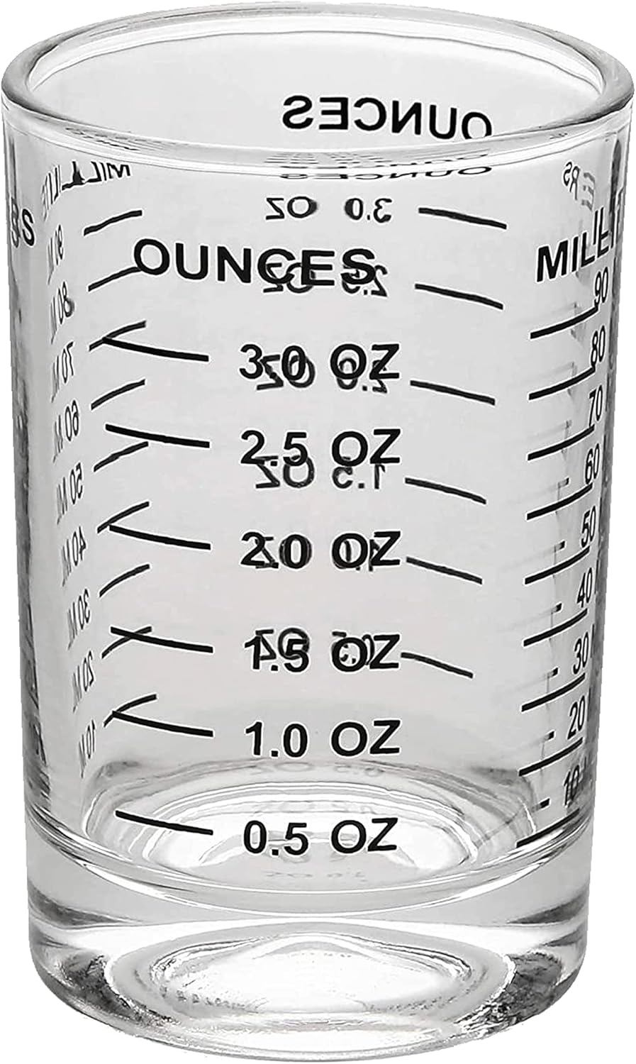 Vaso chupito medidor 3oz con líneas de medición