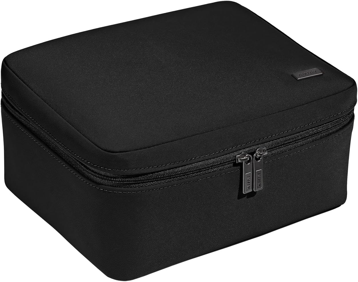 Bolsa cosméticos impermeable rollo cepillo desmontable negro