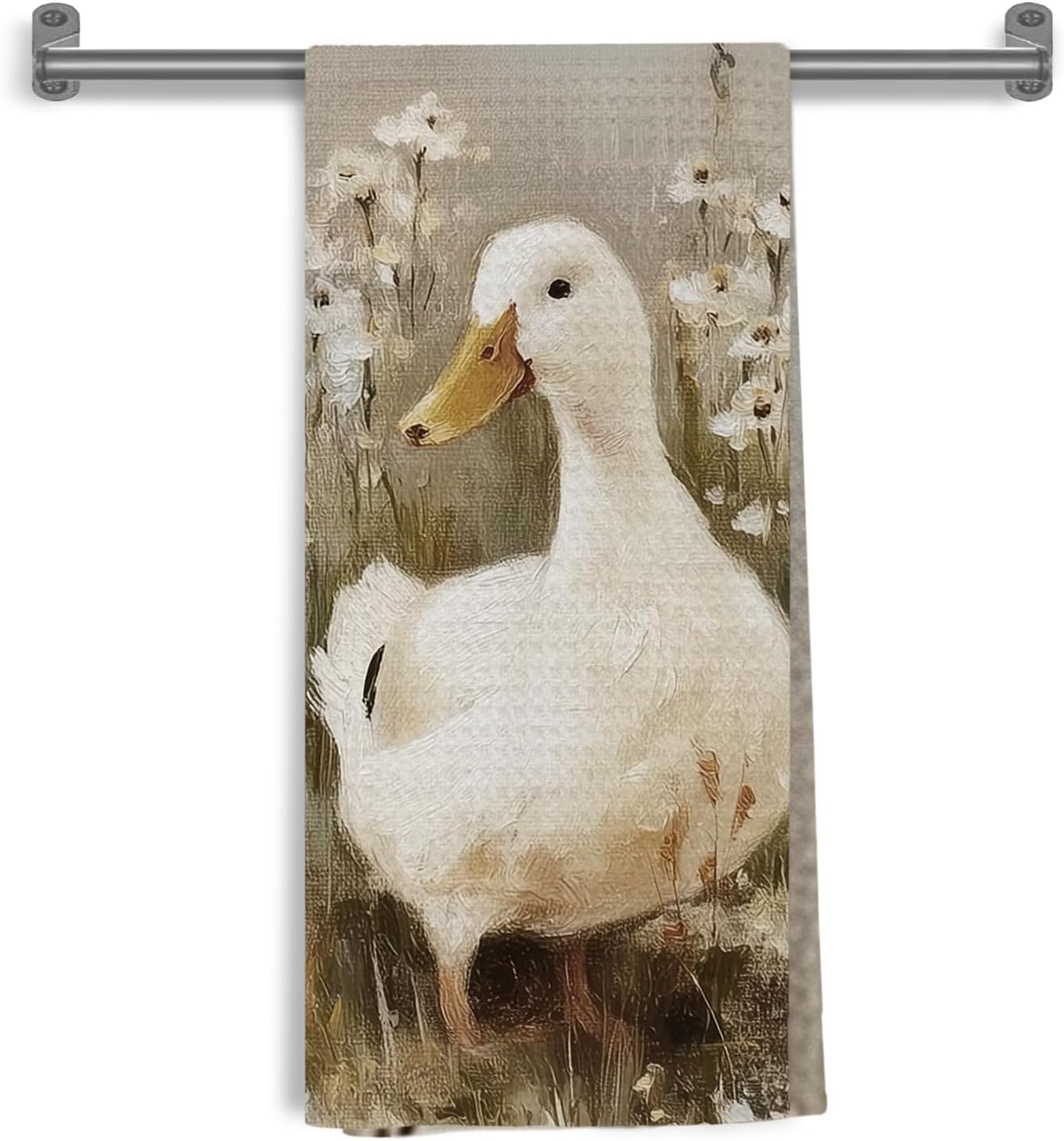 Toallas vintage de pato con diseño rústico para cocina y baño