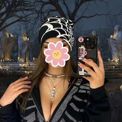 Gorro invierno gótico suave para mujer y hombre