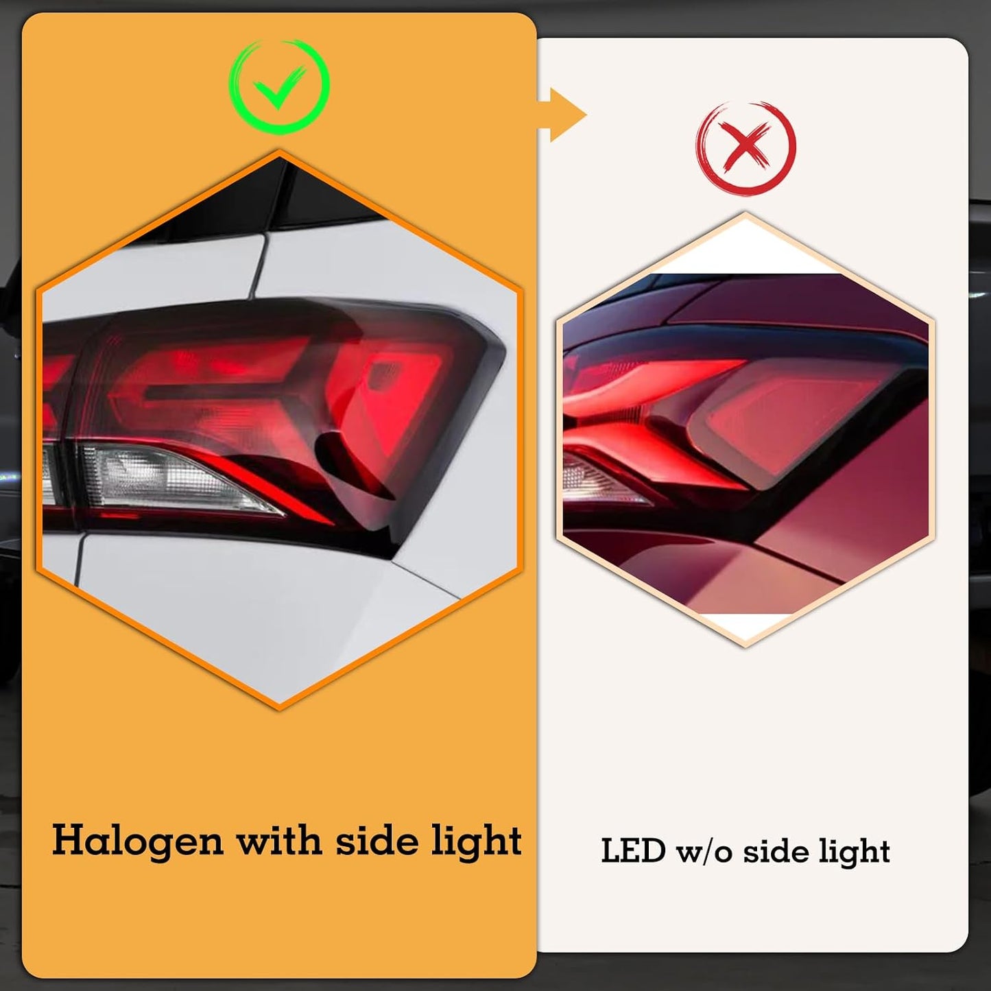 Luz trasera halógeno Chevy Equinox 22-23 lado pasajero