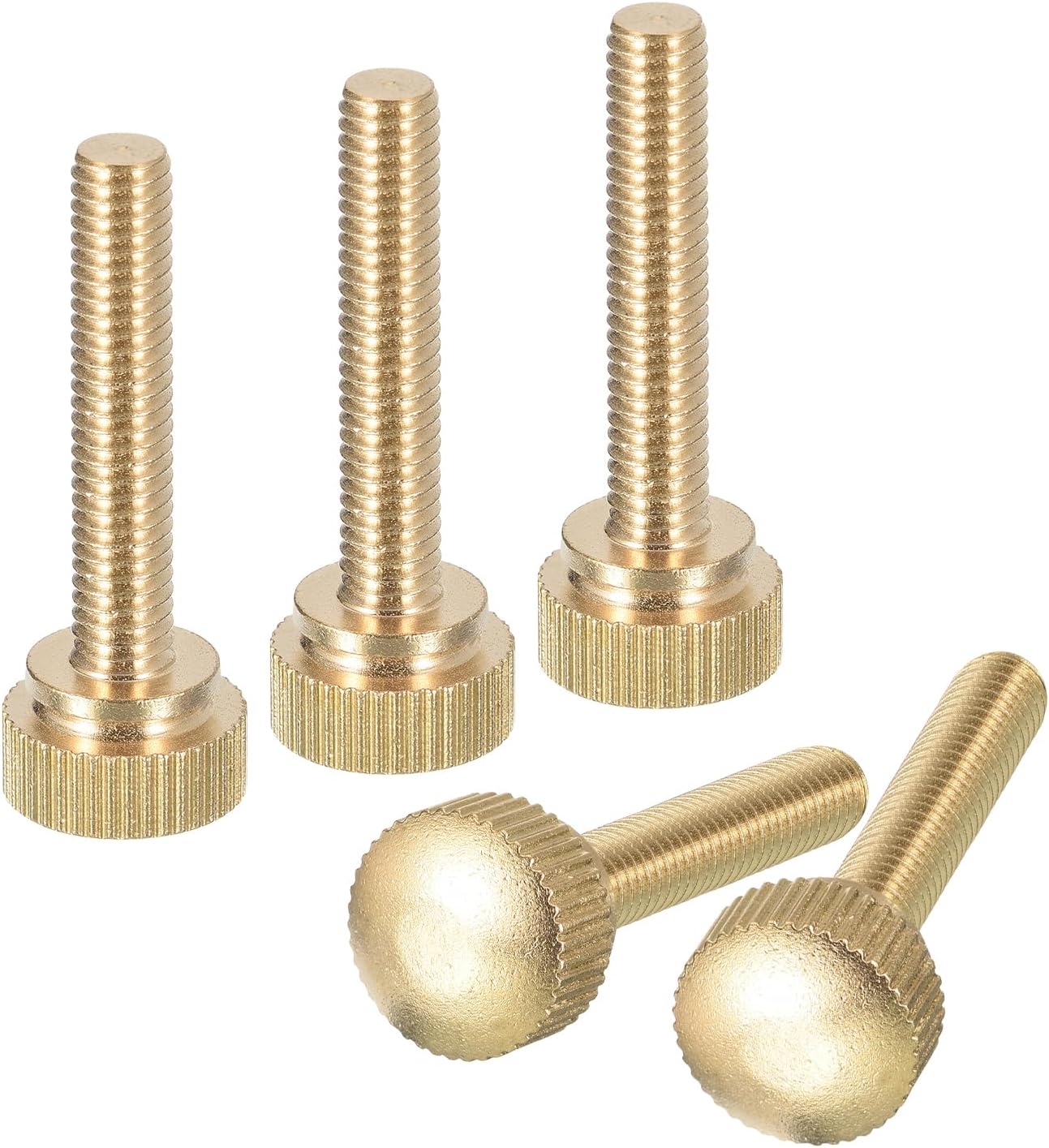 Tornillos mariposa M6x30mm latón perilla 5 pzas