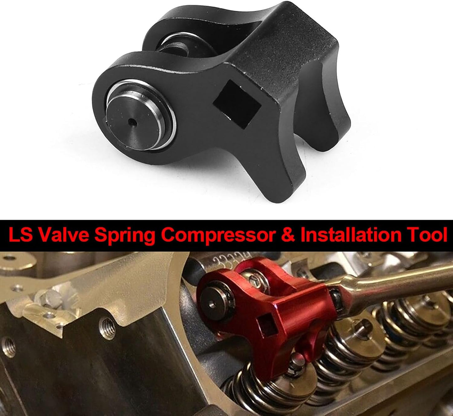 Compresor aluminio válvula LS estilo LS2 negro