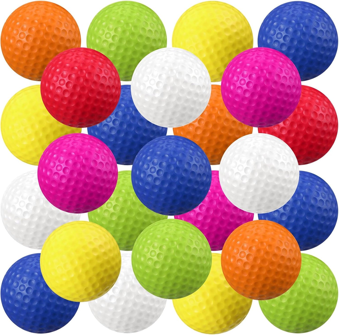 24 Pelotas Espuma Golf Entrenamiento Interior Exterior