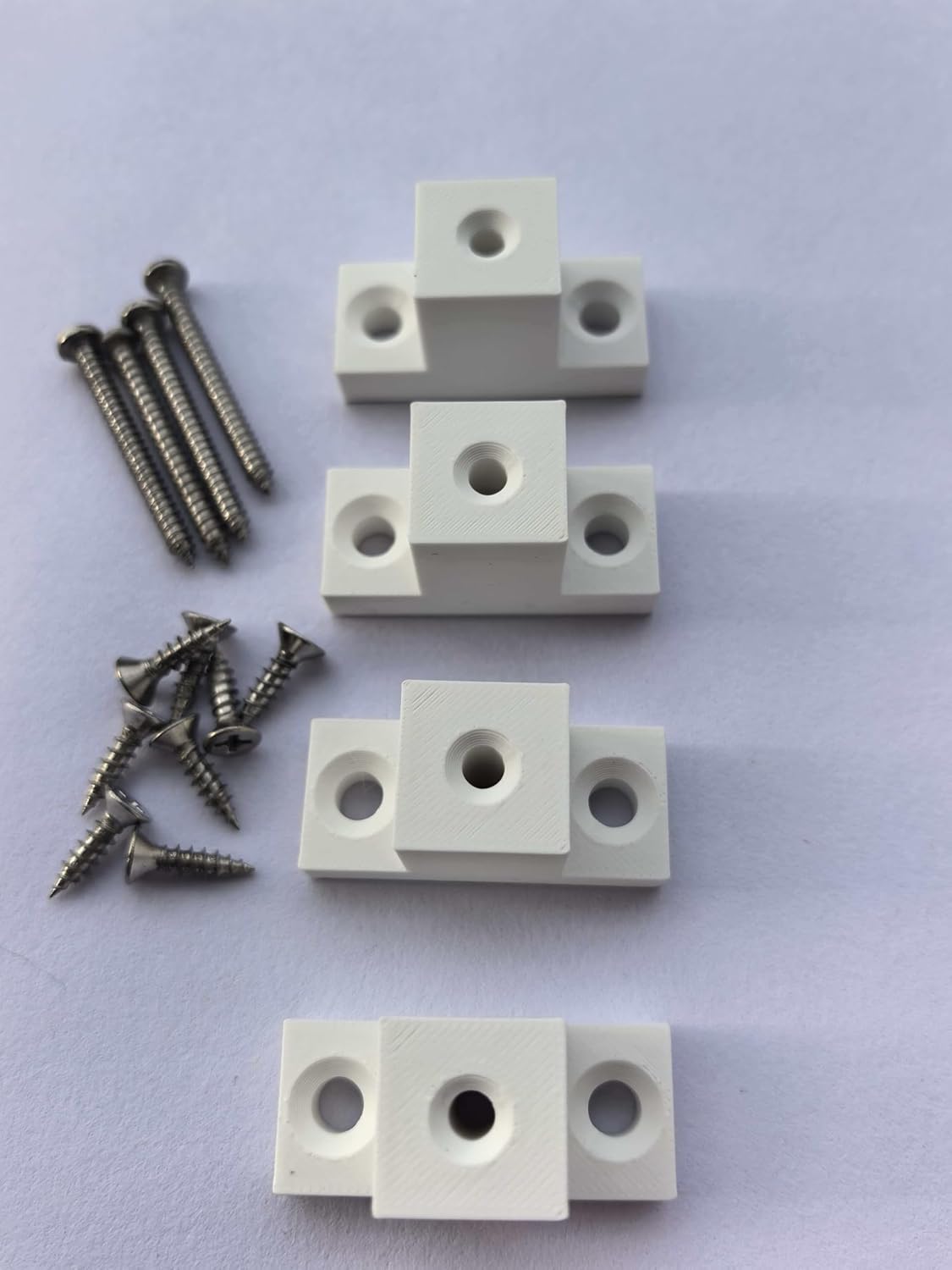 Separador cajón plástico deslizante 1pulg blanca set 4