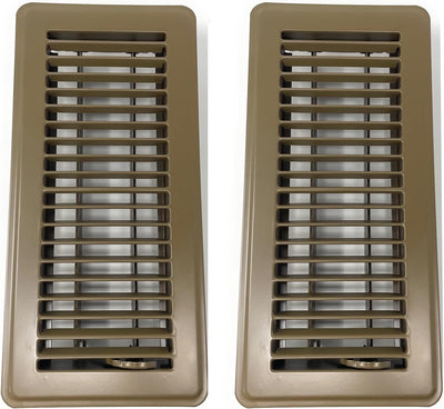 Cubiertas registro piso 4x10pulg acero resistente marrón