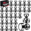 40 Imanes negros metal para pizarra blanca oficina cocina
