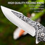 Cuchillo plegable EDC hoja 3.6pulg patrón 3D clásico hombre