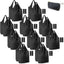 20 Pzas Bolsas Comestibles Reutiliz. Banda Elástica Negro