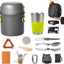 Kit utensilios cocina camping 16 pzas para 1-2 personas