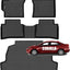 Set tapetes auto impermeables ajuste personalizado negro