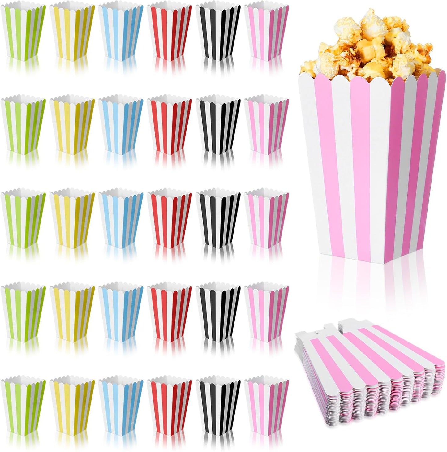 30 Cajas Palomitas Colores Bolsas Arroz Inflado Fiesta