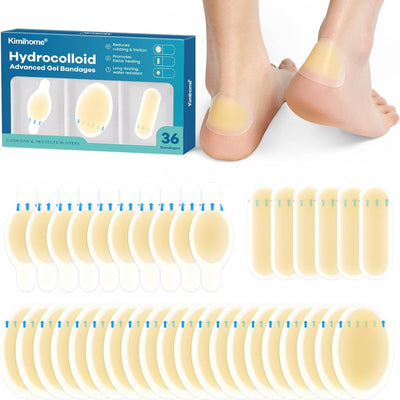 Vendajes hidrocoloides 36uds para talón resistente agua