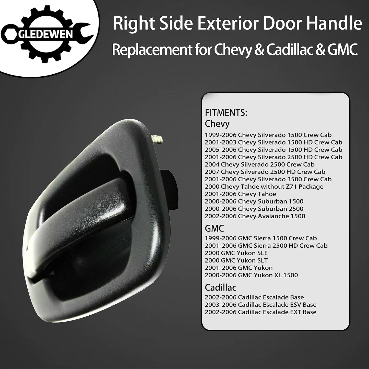 Manija puerta sin llave comp GM Chevy Silverado 99-07