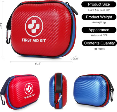 Kit primeros auxilios 185pzas impermeable hogar auto