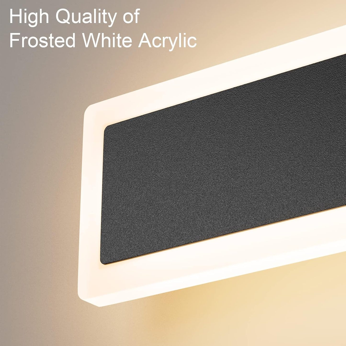 2 Pack Luces Pared Exterior Modernas 144cm Negro