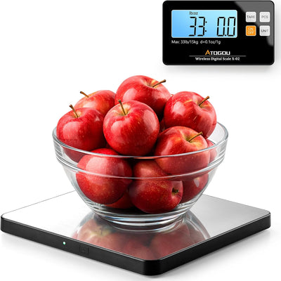 Báscula cocina inalámbrica 33lb acero inox plateado