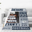 Manta personalizada Dallas con nombre y número fútbol