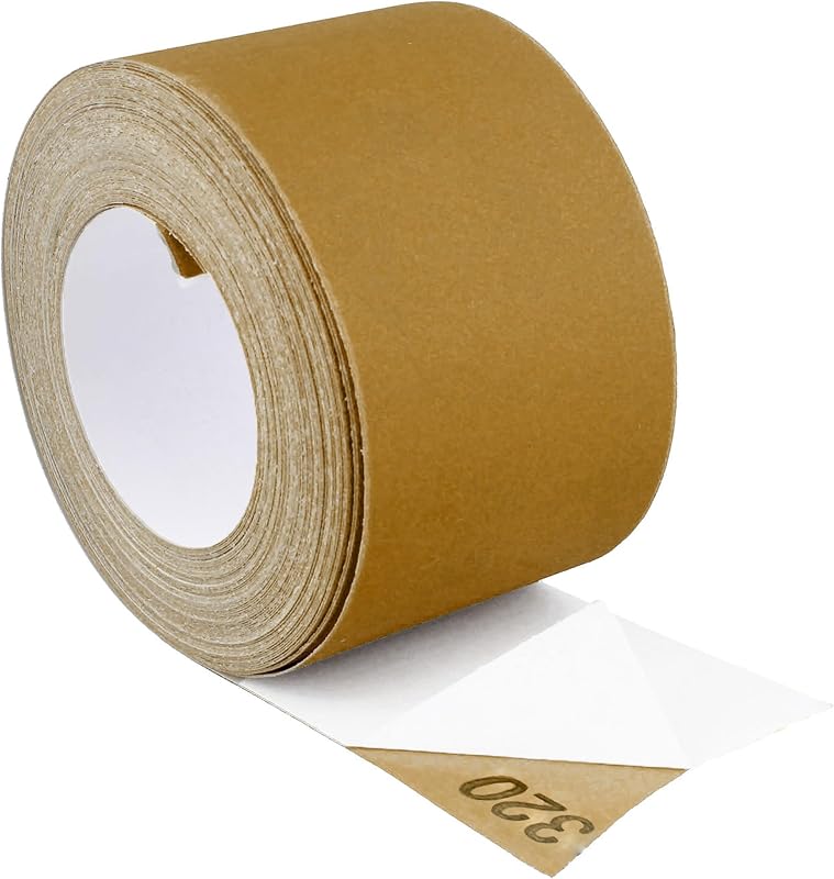 Rollo lija adhesiva grano 320 20 yardas aluminio dorado