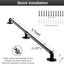 Pasamanos escalera hierro 5ft barra antiderrap