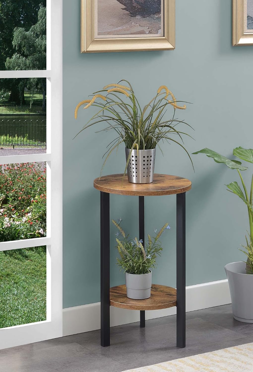 Soporte para plantas 24pulg 2 niveles diseño urbano