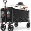 Carro plegable 140L utilitario para camping compras deportes negro
