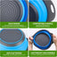 Set 3 coladores silicona 2/4/6qt plegables antiderrap